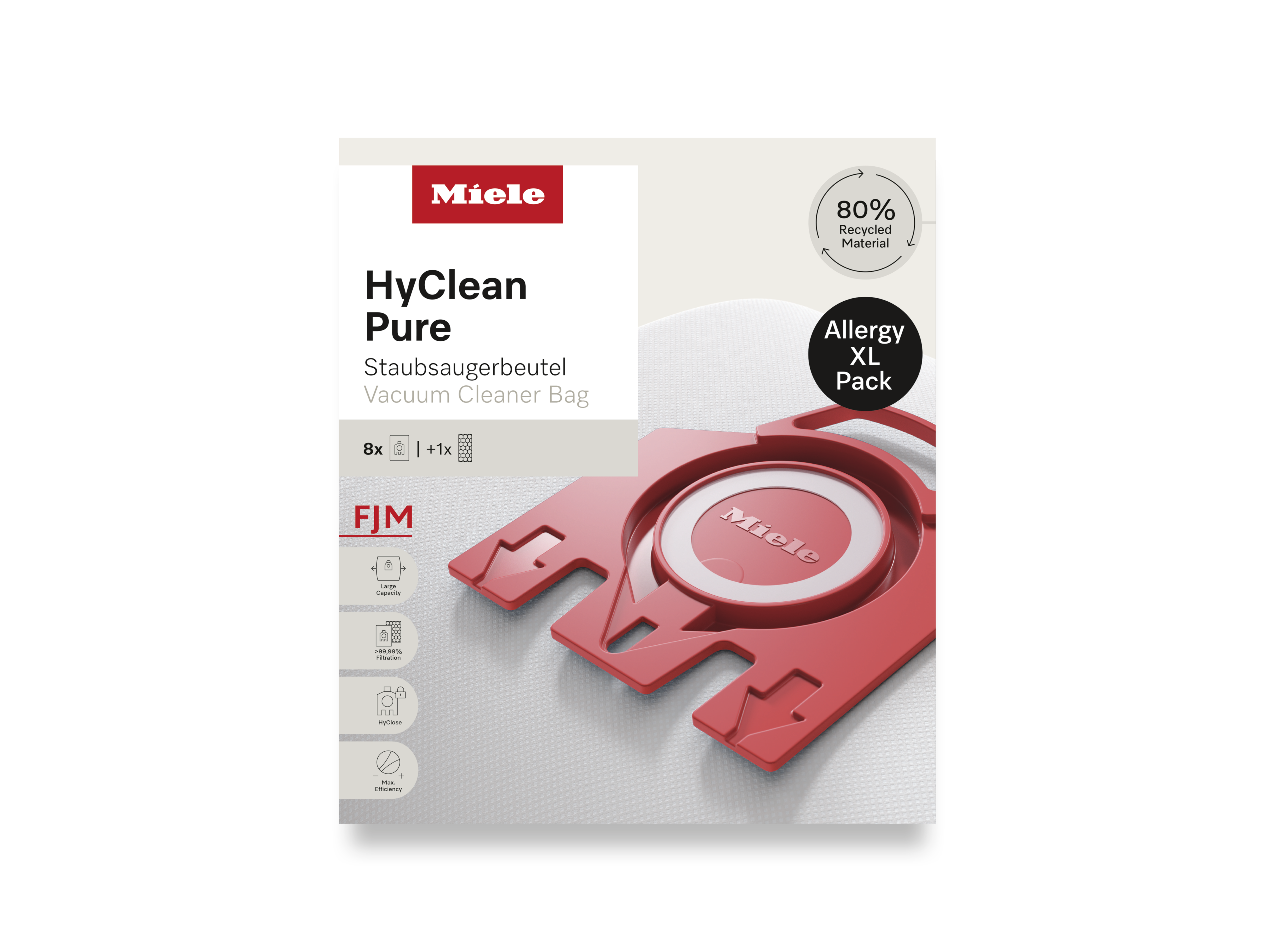 Комплект мешков-пылесборников HyClean Pure FJN Allergy XL Miele купить в Сочи | Всегда в наличии! | Артикул 12498190 | Официальный сайт