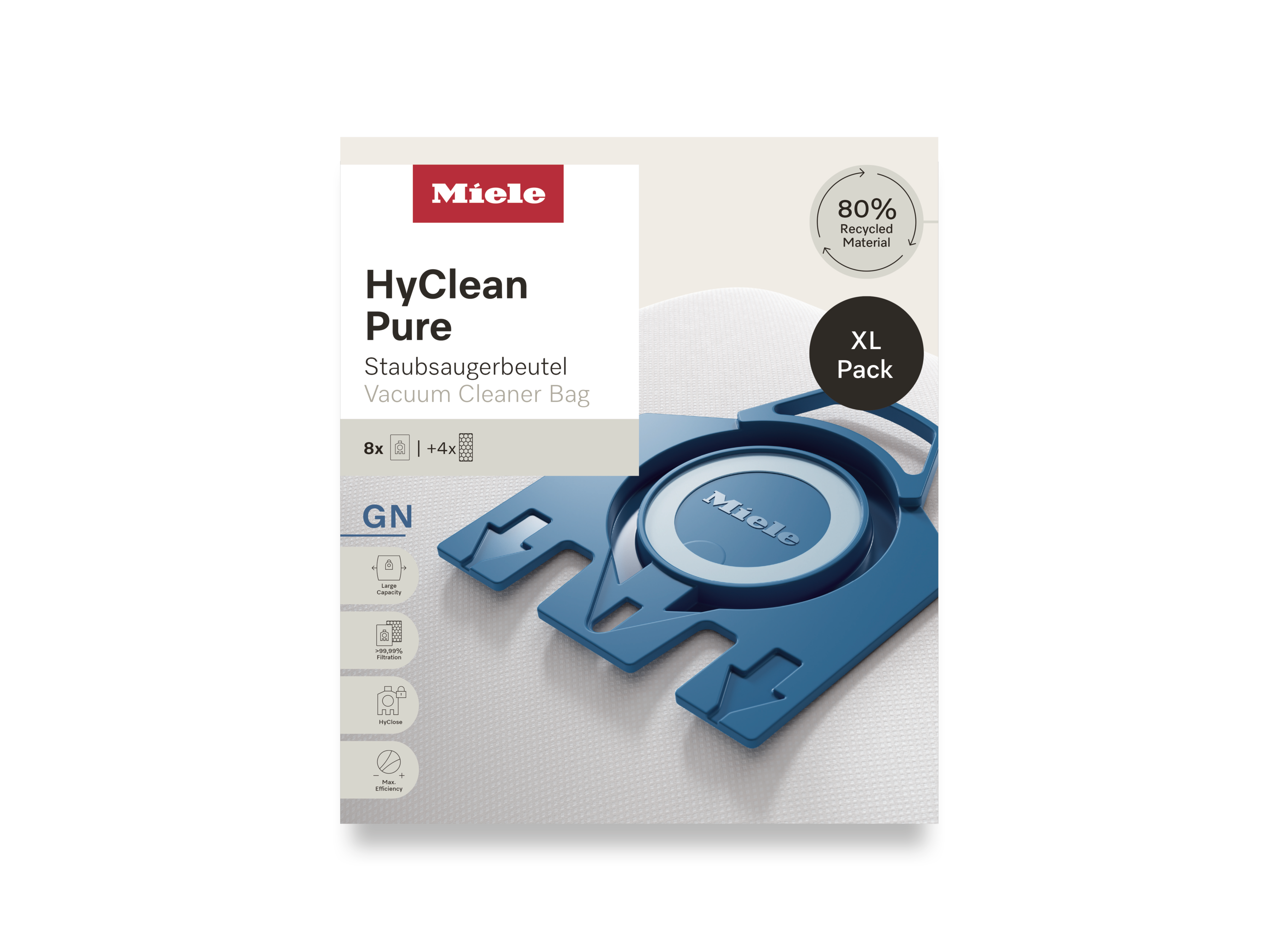 Комплект мешков-пылесборников HyClean Pure GN XL Miele купить в Сочи | Всегда в наличии! | Артикул 12497870 | Официальный сайт